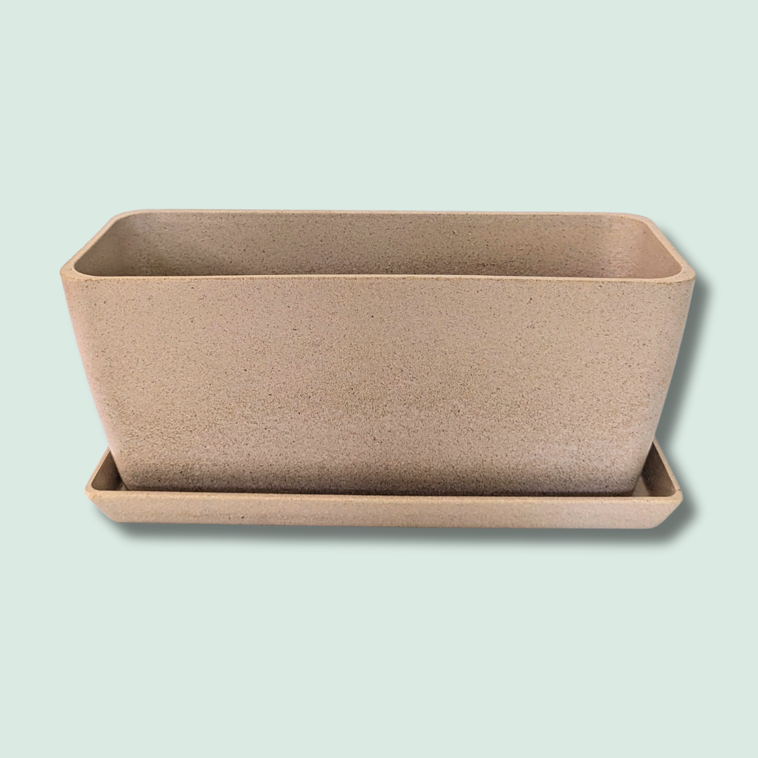 Rice Hull Window Box Planter