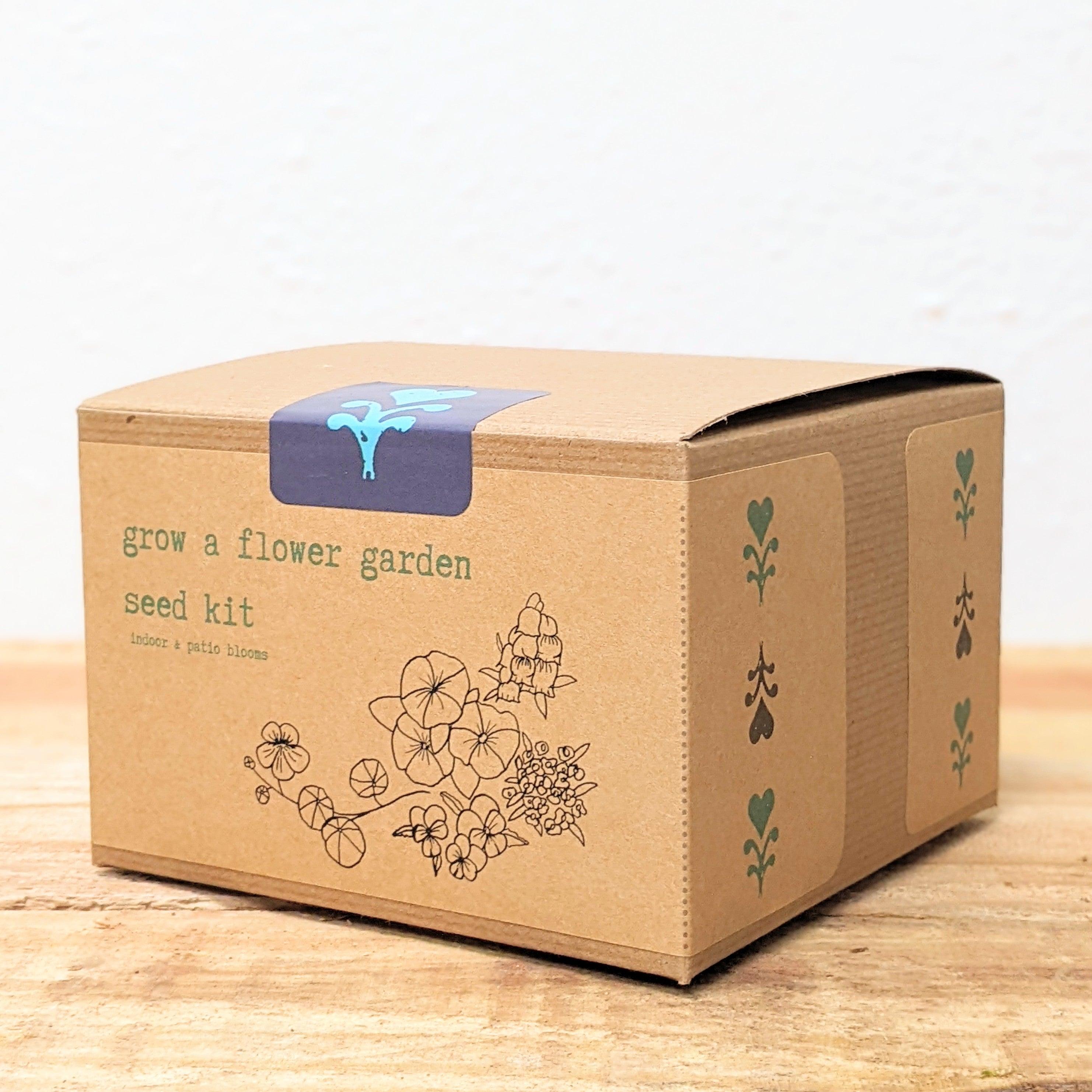 "Grow a Flower Garden" Indoor Blooms Seed Kit - Plantflix