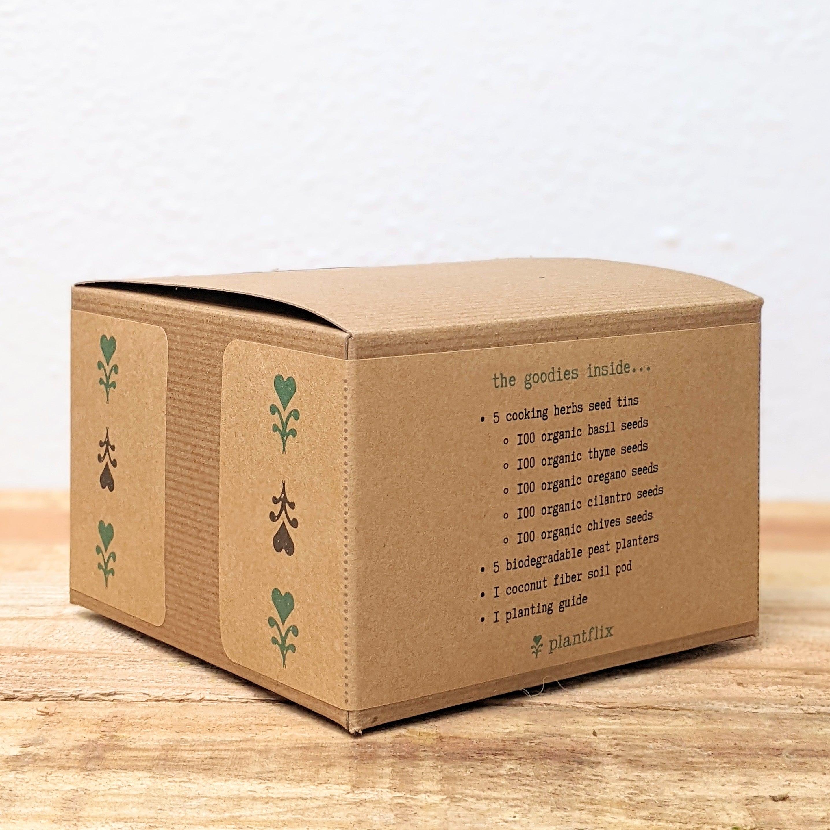 "Grow an Herb Garden" Cooking Herbs Seed Kit - Plantflix
