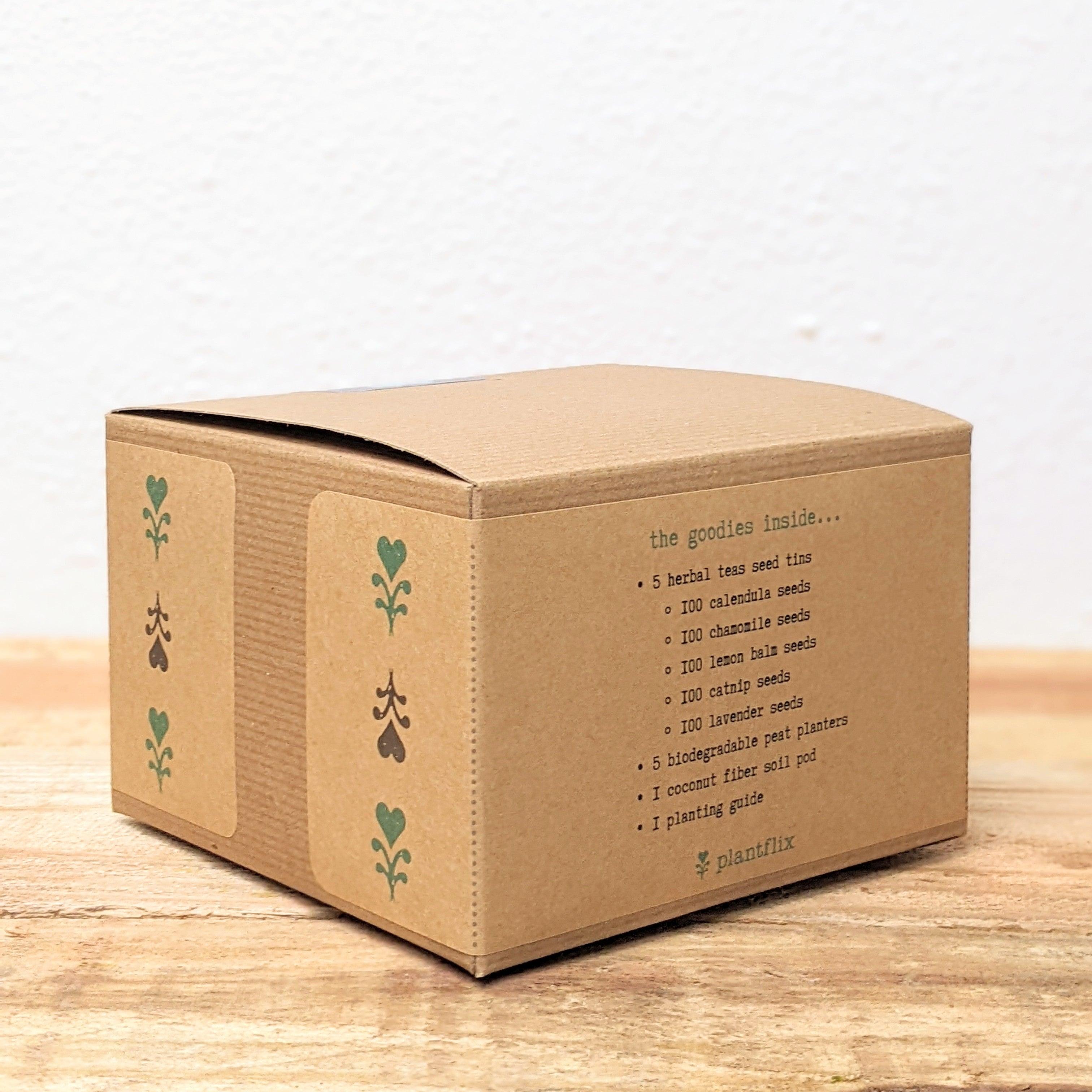 "Grow an Herb Garden" Herbal Teas Seed Kit - Plantflix