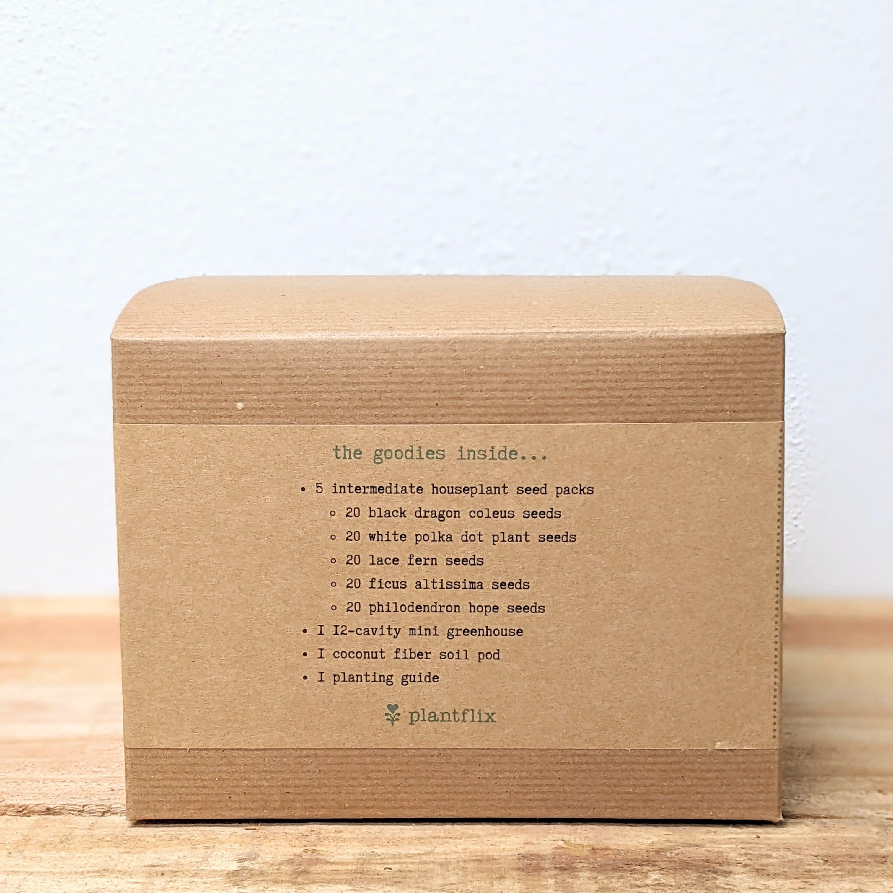 "Grow an Indoor Jungle" Houseplant Seed Kit - Plantflix