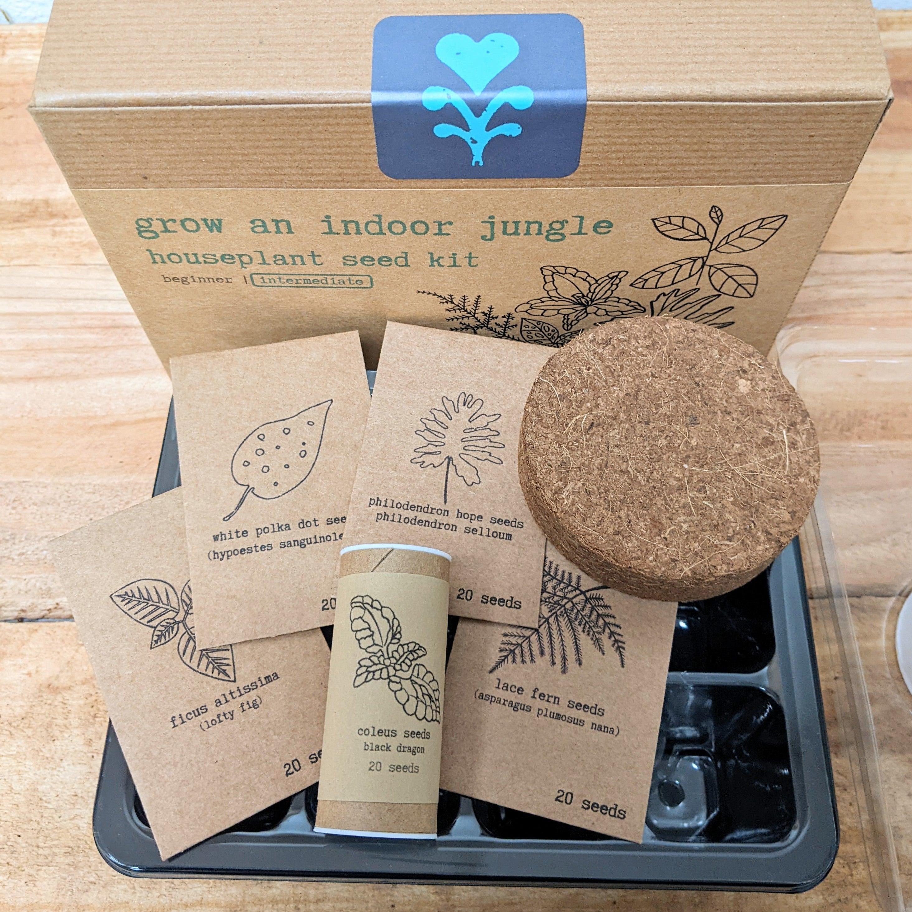 "Grow an Indoor Jungle" Houseplant Seed Kit - Plantflix
