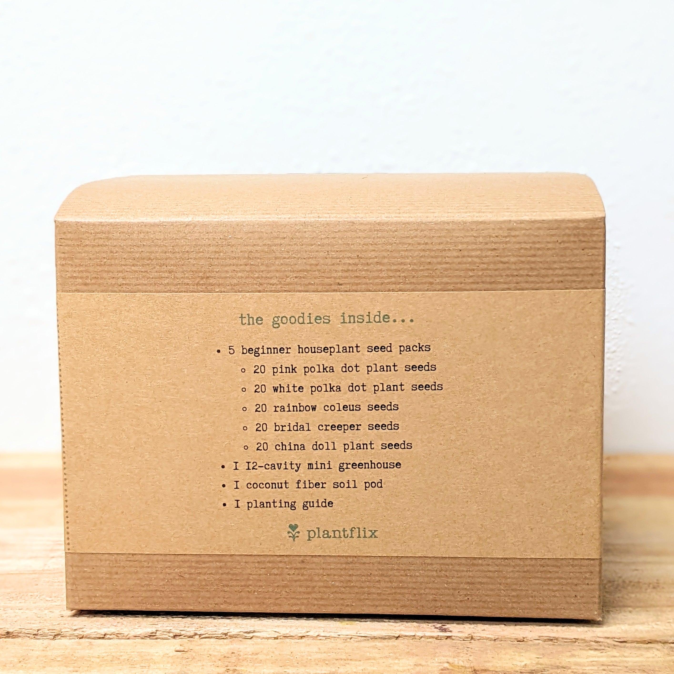 "Grow an Indoor Jungle" Houseplant Seed Kit - Plantflix