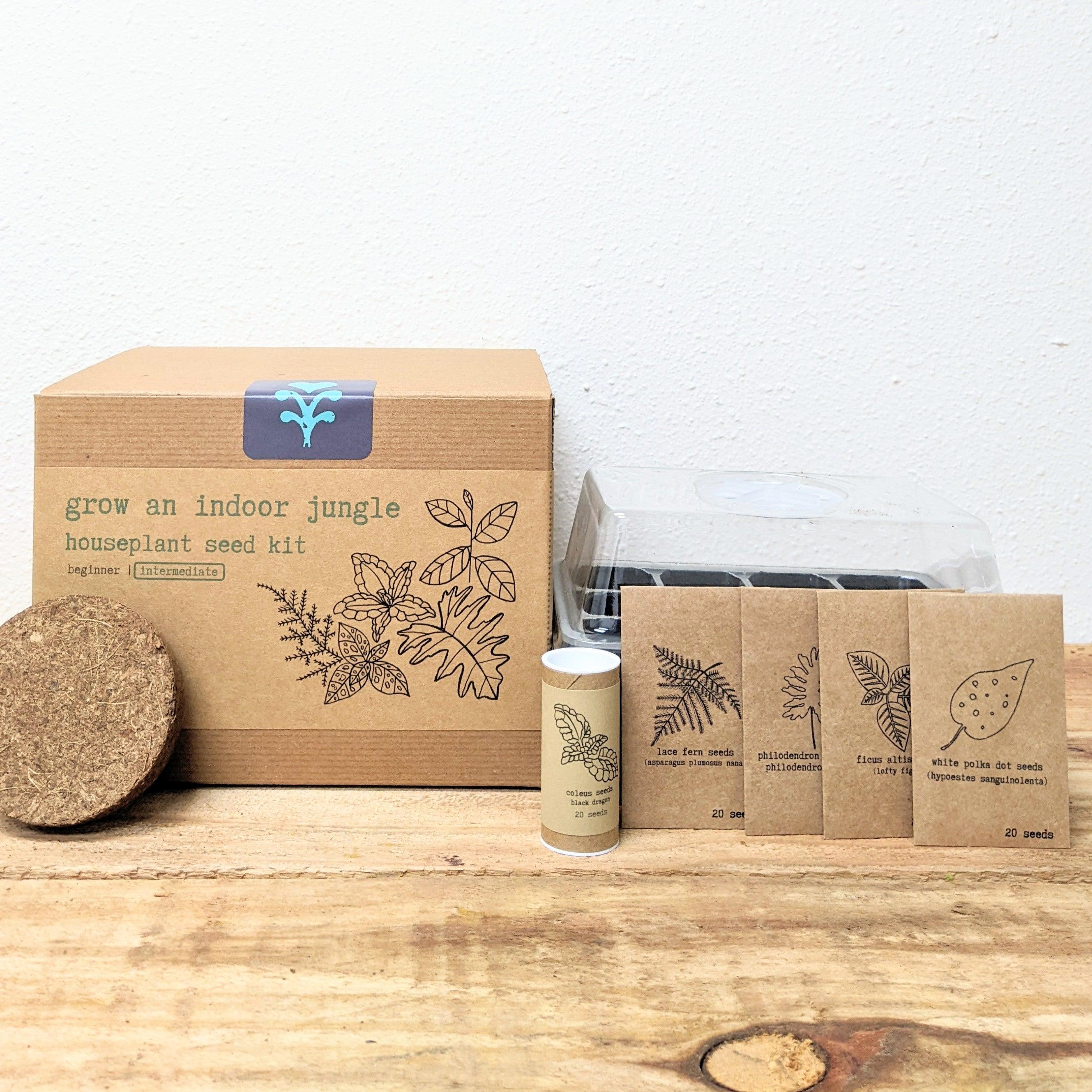 "Grow an Indoor Jungle" Houseplant Seed Kit - Plantflix