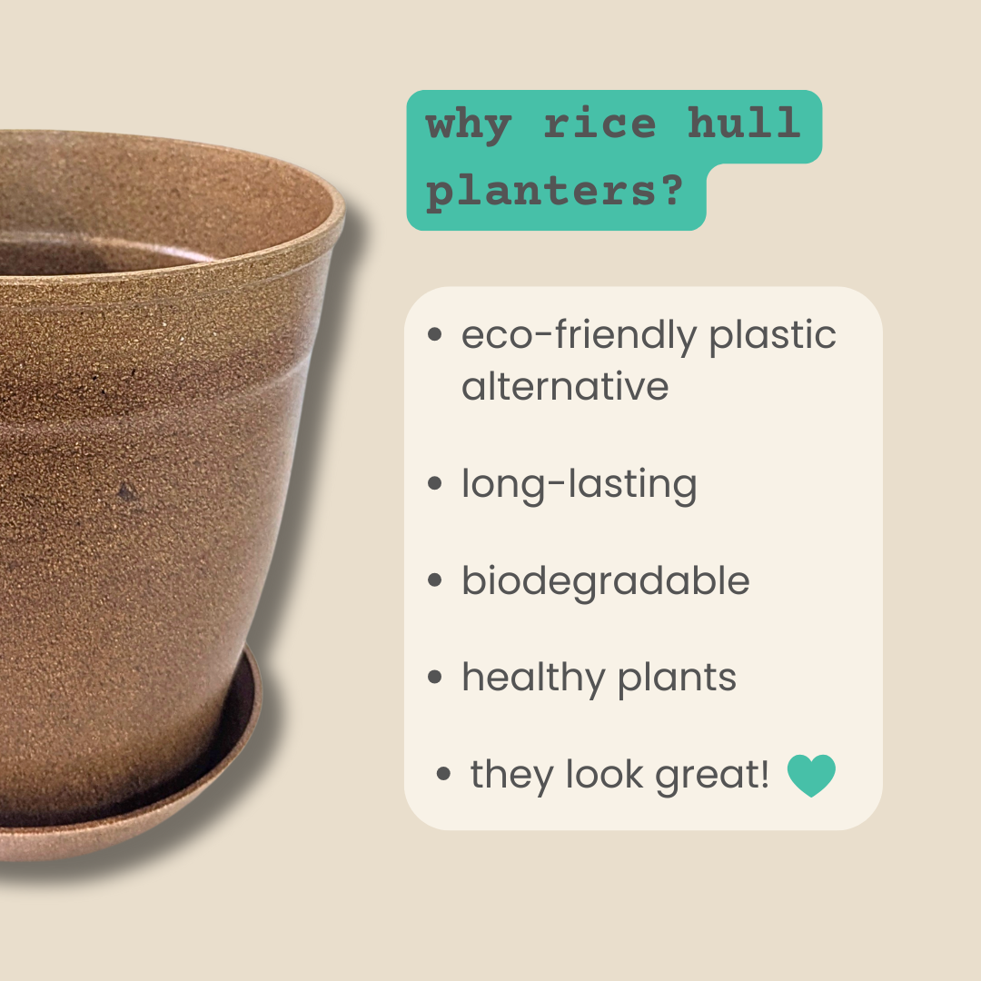 Rice Hull Window Box Planter