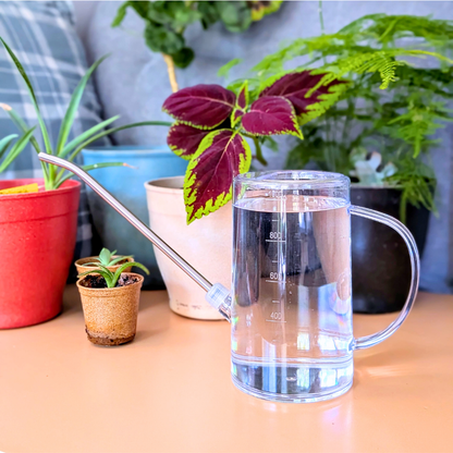 Clear Indoor Watering Can - 1L - Plantflix