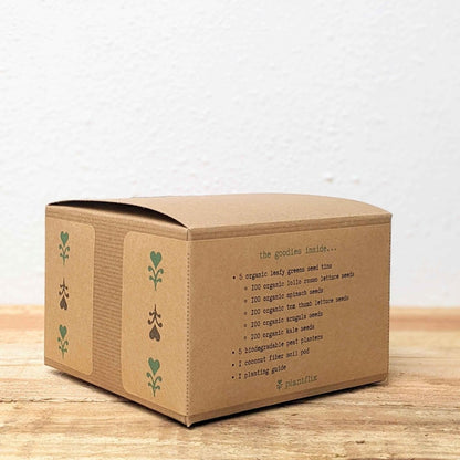 "Grow a Veggie Garden" Leafy Greens Seed Kit - Plantflix