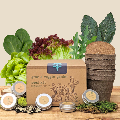 seed box plant Grow a Veggie Garden" Leafy Greens Seed Kit – Plantflix