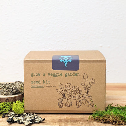 &quot;Grow a Veggie Garden&quot; Leafy Greens Seed Kit - Plantflix