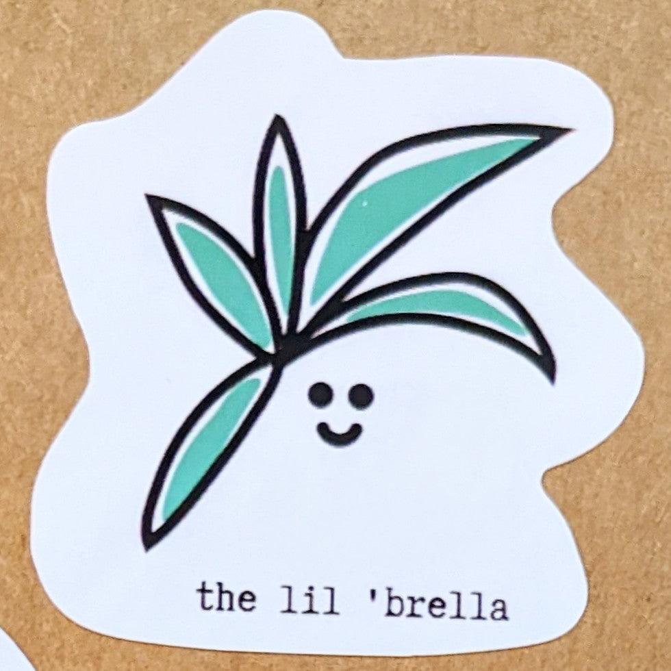 Lil Brella Sticker - Plantflix