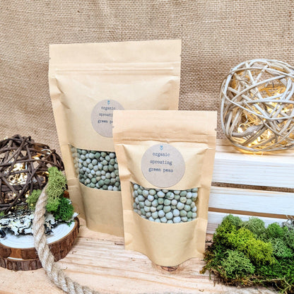 Organic Sprouting Green Peas - Plantflix