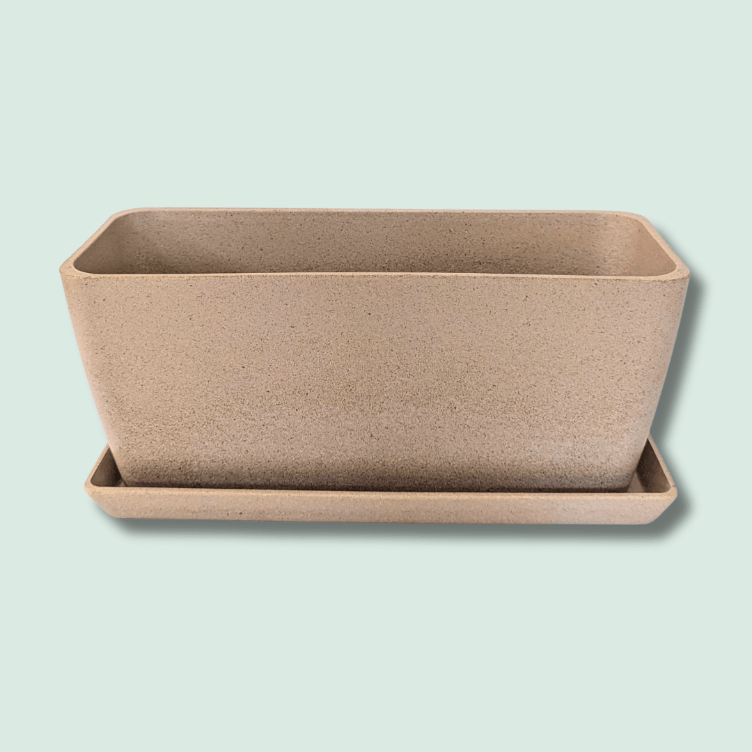Rice Hull Window Box Planter - Plantflix