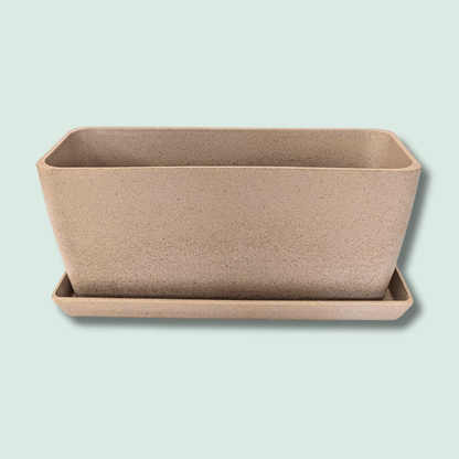 Rice Hull Window Box Planter - Plantflix