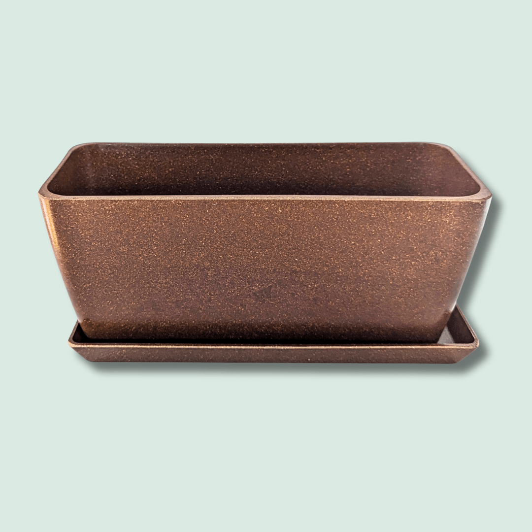 Rice Hull Window Box Planter - Plantflix