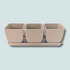 3" Rice Hull Planter Trio